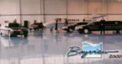 A fleet of Bayview Limousines in the Hanger!